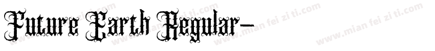Future Earth Regular字体转换